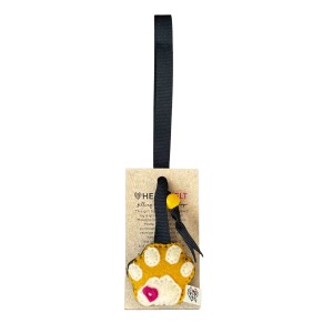 Heartfelt bookmark - pawprint