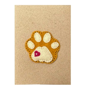 Heartfelt card - pawprint