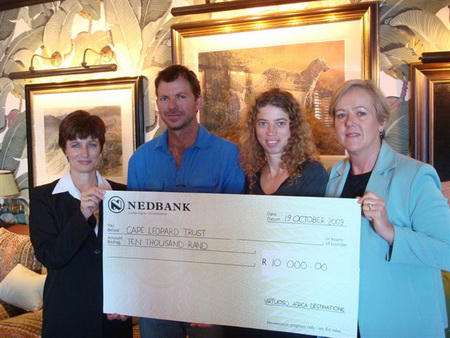Virtuoso Destination Africa recently donated R10 000 to the Cape Leopard Trust